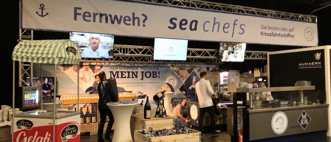 Messestand sea chefs bei den chef days by rolling pin 2019