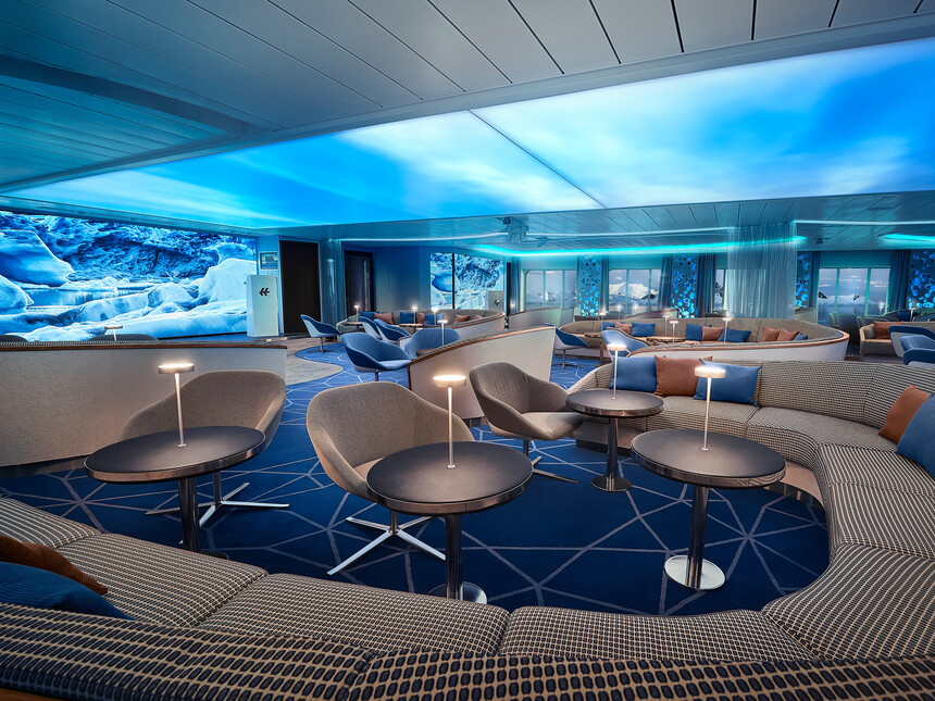 Blick ins HANSEATRIUM, die Lobby von Hanseatic inspiration