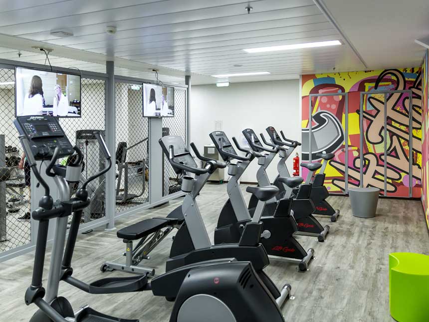 Crew Gym an Bord der Mein Schiff Flotte